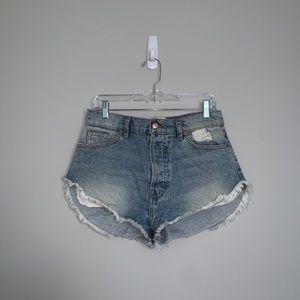 Revice “Side-Chick” Denim Shorts